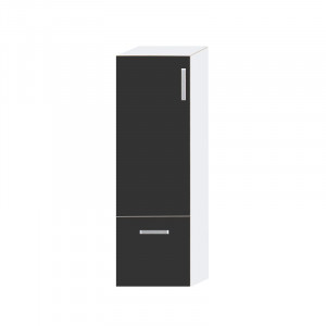 Dulap suspendat Kolpasan Evelin, 1 usa si 1 sertar, 37x100 cm, gri antracit