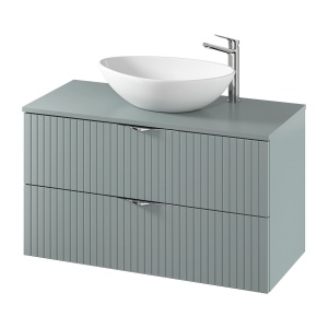 Dulap suspendat pentru lavoar Cersanit Tirso Fiord mat, 100 cm - Img 2