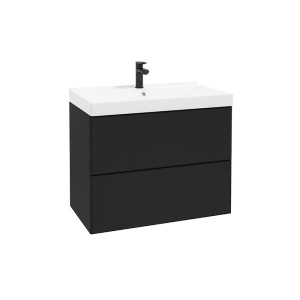 Dulap suspendat pentru lavoar Defra MO-RE 80 cm, negru