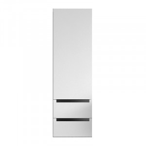 Dulap tip coloana Kolpasan Vittoria, 1 usa si 2 sertare, 45x148 cm, alb mat