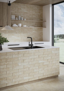 Elevatie Klinker Cerrad Rapid beige 7.4x30 cm - Img 3