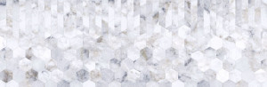 Faianta decor Kai Gioia Hexagones 24.4x74.4 cm, white