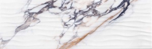 Faianta Kai Ceramics Monet Waves white 24.4x74.4 cm - Img 3