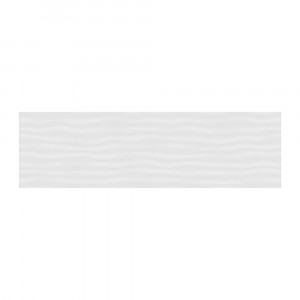 Faianta Kai Whites Waves, 25.5x75.5 cm, white