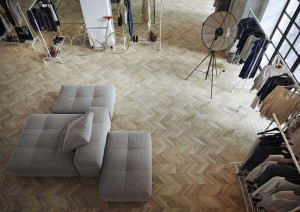 Gresie Cersanit Chevronwood A 20x120 cm, beige - Img 2