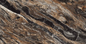 Gresie Fossil Nero High gloss 80x160 cm - Img 3