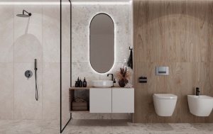 Gresie interior/exterior Kai Ceramics, Artstone Beige, 60x120 R - Img 4