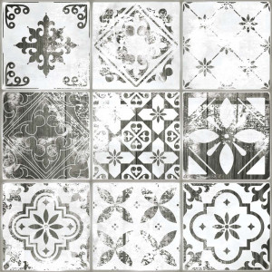Gresie Kai Ceramics Whites Pattern 45x45 cm, white