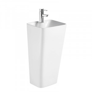 Lavoar freestanding Fluminia Porthos, 43x36xH83 cm, alb