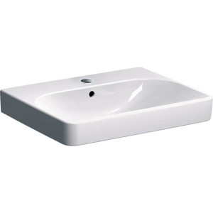 LAVOAR GEBERIT SMYLE SQUARE 60X48 CU ORIFICIU BATERIE SI PREPLIN - Img 2
