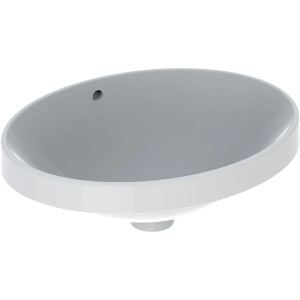 LAVOAR INCORPORAT GEBERIT VARIFORM, OVAL B-50CM, T-40CM, PREAPLIN VIZIBIL, GLAZURAT ALB - Img 4