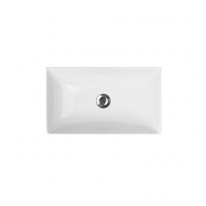 Lavoar pe blat Cersanit Inverto, rectangular, 60x35x11 cm, alb - Img 2