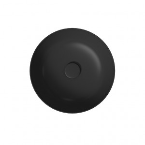 Lavoar pe blat Cersanit Larga 40x40x13.5 cm, antracit mat - Img 2