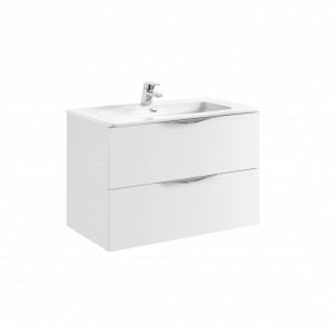 MOBILIER AGATA 79.7X45.3 ALB, 2 SERTARE + LAVOAR EMMA