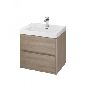 Mobilier pentru lavoar Cersanit Crea, 60 cm, stejar