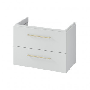 Mobilier suspendat Cersanit Larga pentru lavoar 80 cm, gri - Img 2