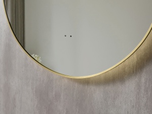 Oglinda cu iluminare LED Belform Fortuna, senzor touch, ovala, slim, 60x85x3 cm - Img 7