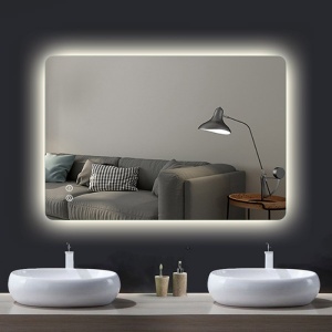 Oglinda cu iluminare LED Fluminia Morris Ambient, 3 culori, dezaburire, 60 cm - Img 4