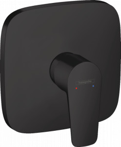 Ornament baterie dus incastrata Hansgrohe Talis E, negru mat - Img 1
