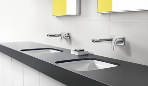 Ornament baterie lavoar perete Hansgrohe Logis