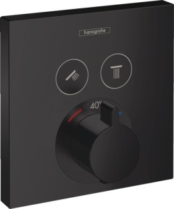 ORNAMENT DUS TERMOSTATIC SHOWER SELECT 2 IESIRI (PENTRU IBOX UNIV.), MATT BLACK - Img 5