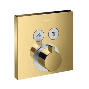 ORNAMENT DUS TERMOSTATIC SHOWER SELECT 2 IESIRI (PENTRU IBOX UNIV.), POLISHED GOLD OPTIC - Img 4