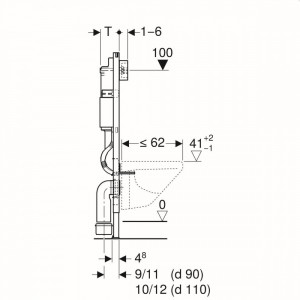 Pachet Geberit DuoFix Delta cu clapeta Delta 50 crom si sistem de fixare - Img 3