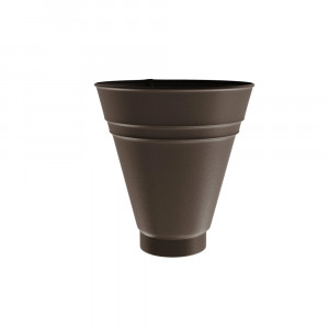 Palnie colectoare jgheab pentru sistem pluvial Bilka, metalic, D 90, maro inchis (RAL 8019), mat