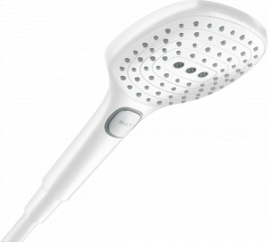 Para dus Hansgrohe Raindance Select 120, 3 jeturi, alb mat