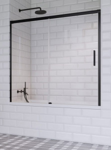 Paravan cada Radaway Idea Black Pn Dwj, 1 usa glisanta, montaj nisa, 160xH150 cm