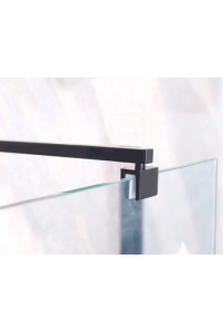 Paravan dus Walk-In Sanotechnik Young 65-67x195 cm, negru mat - Img 6