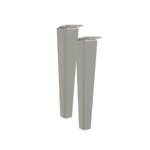 Set de 2 picioare pentru mobilier Oristo Montebianco, 20 cm, sand mat - Img 2