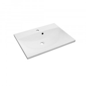 SET Dulap baie suspendat cu lavoar Oristo Horyzont Amelia, 60 cm, alb semi-mat - Img 4