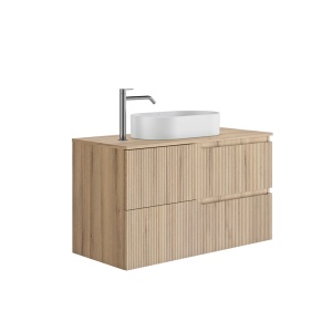 Set mobilier suspendat cu blat Gala Canaletto 100 cm, wood bej