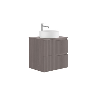Set mobilier suspendat cu blat Gala Canaletto 60 cm, nuc negru