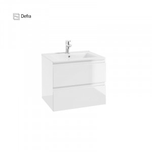 Set mobilier suspendat Defra Como cu lavoar Olex 60 cm, alb