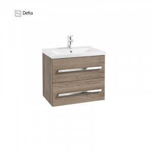 Set mobilier suspendat Defra Granada cu lavoar Olex 60 cm, nuc