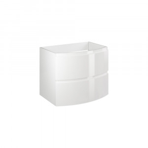 Set mobilier suspendat Savini Due Armonia cu lavoar 70 cm, bianco lucido - Img 2
