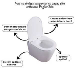 Set vas wc suspendat Oslo cu clapeta si rezervor wc incastrat Geberit Sigma - Img 6