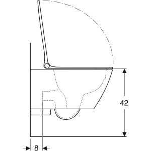 SET VAS WC SUSPENDAT SMYLE SQUARE RIMFREE CU CAPAC SLIM WRAP OVER SOFT CLOSE - Img 4