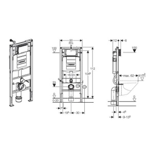 SISTEM INSTALARE PENTRU VAS WC DUOFIX 112 CM UP320 CAL. I - Img 7