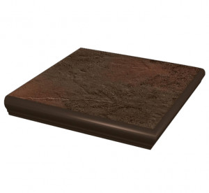 Treapta Klinker colt Paradyz Semir brown Kapinos stopnica narozna 33x33 cm