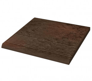 Treapta Klinker Paradyz Semir brown stopnica prosta 30x30 cm