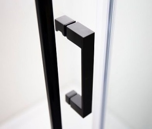 Usa glisanta Sanotechnik Elite black, cu sistem de inchidere soft close, 100 cm - Img 3