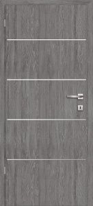 Usa interior Classen Discovery 4, finisaj CPL, insertii de aluminiu de 8 mm, stejar grigio