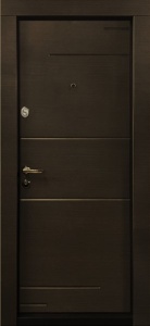 Usa metalica apartament BC 221 bicolora (spate alb), 86x202 cm