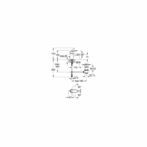 Baterie bideu Grohe Eurosmart Cosmopolitan crom lucios - Img 2