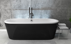 BATERIE CADA CU MONTAJ PE PARDOSEALA MODERN II NEGRU MAT - Img 3