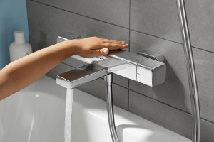 Baterie cada termostatica Hansgrohe Ecostat E, crom - Img 3