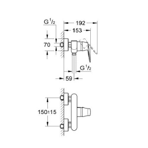 Baterie dus Grohe Eurosmart Cosmopolitan - Img 4